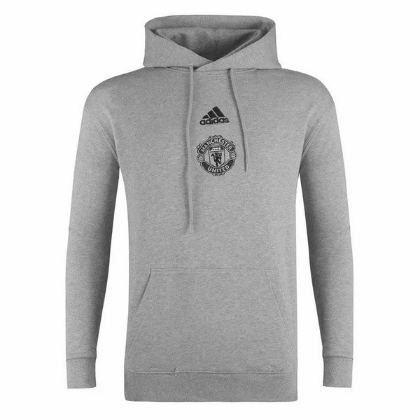 Hoodies Manchester United 2020-21 Grau Fussballtrikots Günstig